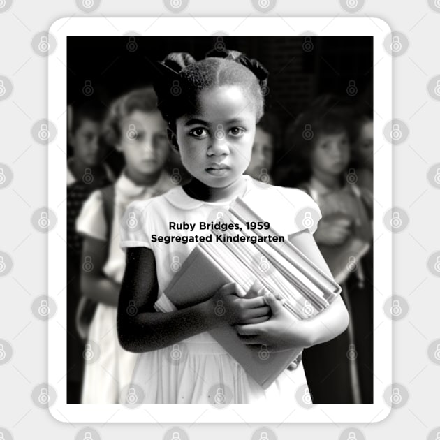 Black History Month: Ruby Bridges, A Journey Beyond the School Doors Sticker by Puff Sumo